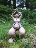 Abundant Goddess by Tati Dennehy, Sculpture, Fired Clay