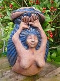 Mermaid Lidded Pot by Tati Dennehy, Sculpture, Fired Clay